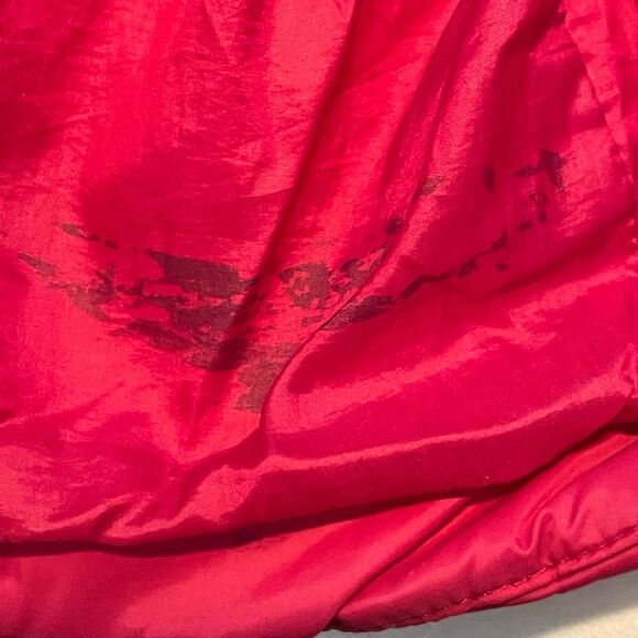 Vintage Land's End Quilted Puffer Jacket Hot Pink Down Packable Coat S - Picture 7 of 7